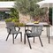 Armen Living Nabila Outdoor Dark Eucalyptus Wood and Gray Rope Dining Chairs, PK2 840254333420 - alternate 5